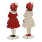 Karácsonyi lány figura - 6x17x5 cm