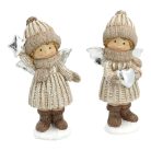 Gyermek figura angyalszárnnyal - 12 cm
