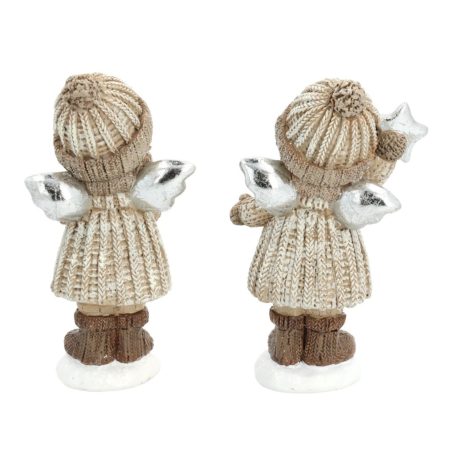 Gyermek figura angyalszárnnyal - 12 cm