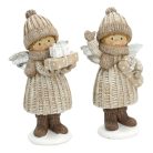 Gyermek figura angyalszárnnyal - 17 cm