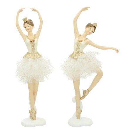 Balerina figrák - Fehér -  30 cm