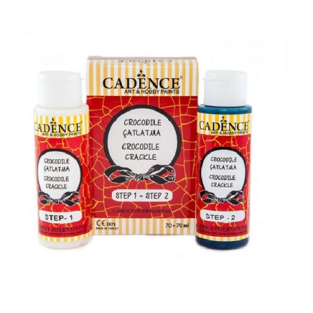 Cadence Crocodile Crackle – Krokodil repesztő - Türkiz - 2x70 ml