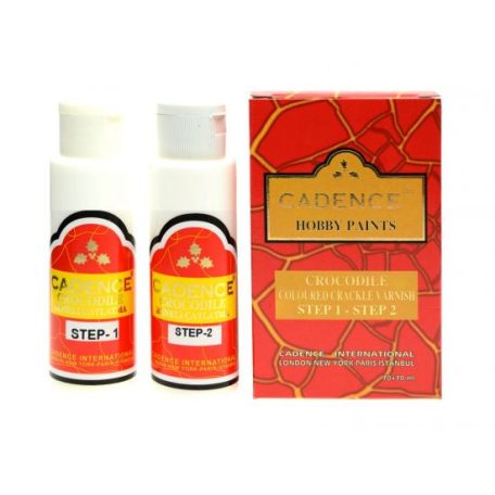 Cadence Crocodile Crackle – Krokodil repesztő - Fehér - 2x70 ml