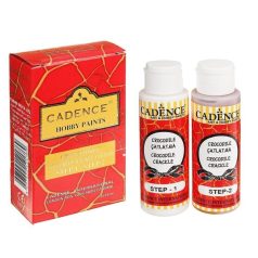   Cadence Crocodile Crackle – Krokodil repesztő -  Metallic Gold  - 2x70 ml