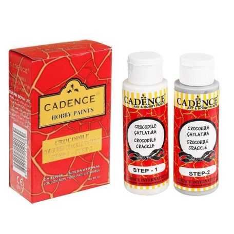 Cadence Crocodile Crackle – Krokodil repesztő - Silver - 2x70 ml