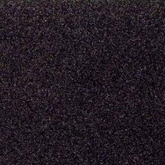 Dekorgumi csillámos - fekete - 20x30 cm x 2 mm 