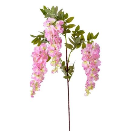 Selyemvirág akác ág - Rózsaszín - 108 cm