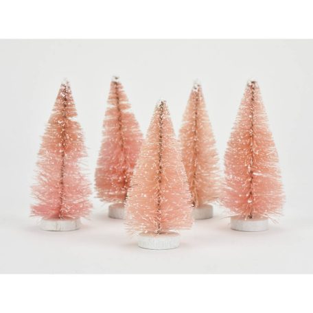 Mini dekor fenyő - Barack - 8 cm - 5 db/csomag