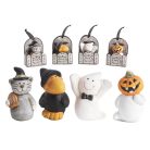 Halloween figura tartóban - 8 cm