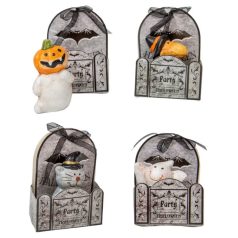 Halloween figura tartóban - 8 cm