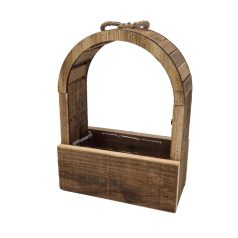   Dekor fa tartó - Ablak - 20x27x10 cm széles+akasztó, bélelt