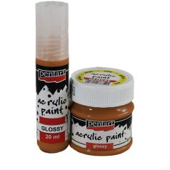 Pentart, fényes akrilfesték - Világosbarna - 20 ml, 50 ml