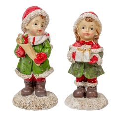 Karácsonyi gyermek figura - 2 féle - 11,5 cm
