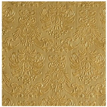 Ambiente dombornyomott papírszalvéta - Elegance gold - 25x25 cm, 33x33 cm, 40x40 cm - 15 db/csomag
