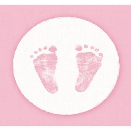 Ambiente papírszalvéta - Baby Steps Girl - 25x25 cm, 33x33 cm - 20 db/csomag