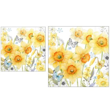 Ambiente papírszalvéta - Classic daffodils - 33x33 cm - 20 db/csomag