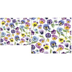   Ambiente papírszalvéta - Pansy all Over - 25x25cm,33x33cm - 20 db/csomag