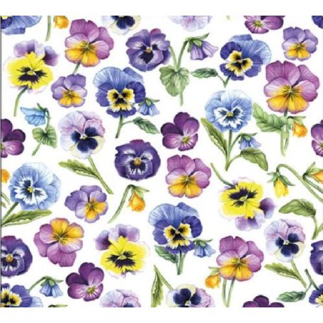 Ambiente papírszalvéta - Pansy all Over - 25x25cm,33x33cm - 20 db/csomag