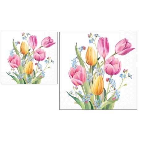  Ambiente papírszalvéta - Bird & Blossom white - 25x25 - 20 db/csomag