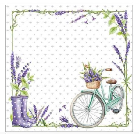 Ambiente papírszalvéta - Lavender love - 33x33cm - 20 db/csomag