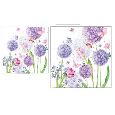 Ambiente papírszalvéta - Flower beauty - 25x25 cm, 33x33 cm - 20 db/csomag