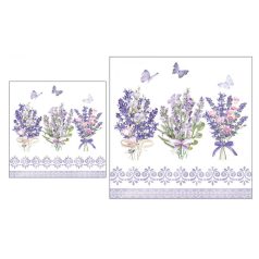   Ambiente papírszalvéta - Lovely lavender - 25x25cm,33x33cm - 20 db/csomag