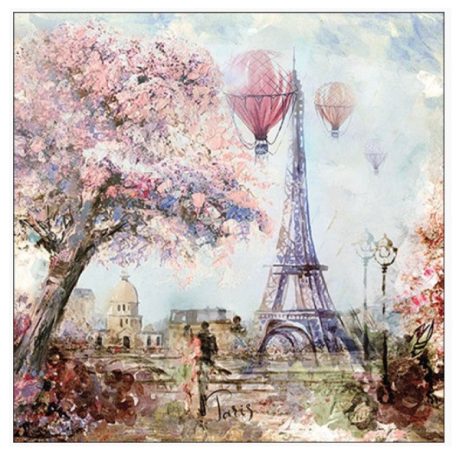 Ambiente papírszalvéta - Paris art - 33x33 cm