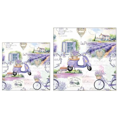 Ambiente papírszalvéta - La Provence - 25x25 cm, 33x33 cm - 20 db/csomag