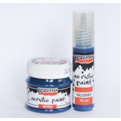 Pentart, fényes akrilfesték- Indigókék - 20 ml, 50 ml 