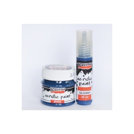 Pentart, fényes akrilfesték, indigókék - 20 ml, 50 ml 