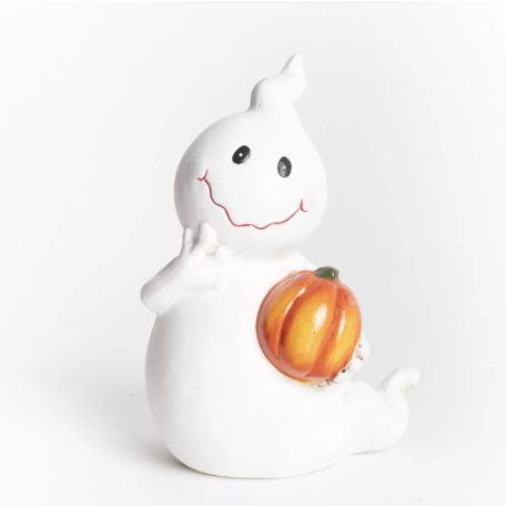 Szellem figura tökkel - 15.5 cm