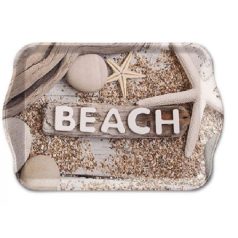 Ambiente - Beach Wood műanyag kistálca - 13x21 cm