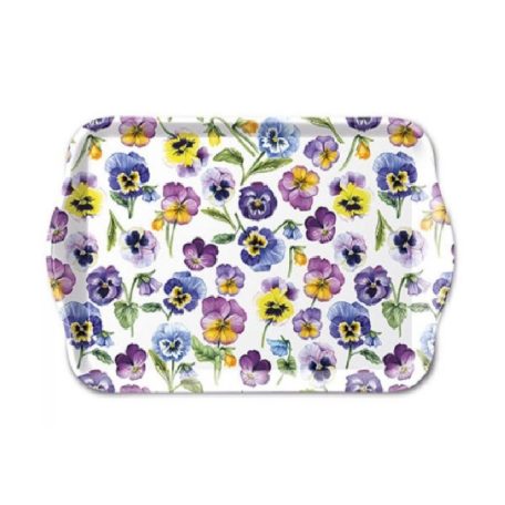 Ambiente - Lots of pansies műanyag kistálca - 13x21cm