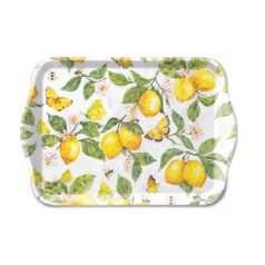 Ambiente műanyag kistálca - Fresh lemons white - 13x21 cm