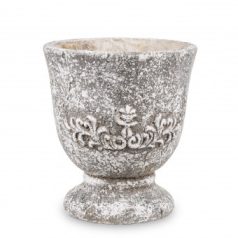 Beton kaspó mintás - 18,5x16,5x16,5 cm - Raktáron