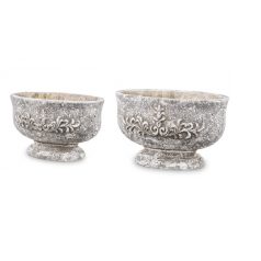   Beton kaspó mintás - 15,5x25x15,5 cm,  18,5x30x18 cm - Raktáron