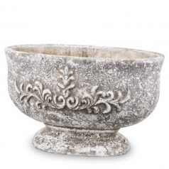   Beton kaspó mintás - 15,5x25x15,5 cm,  18,5x30x18 cm - Raktáron