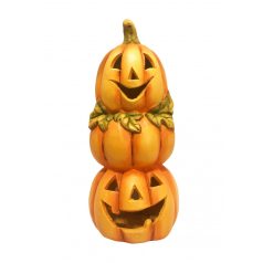 Kültéri Halloween tök emeletes, narancssárga - 44,5 cm