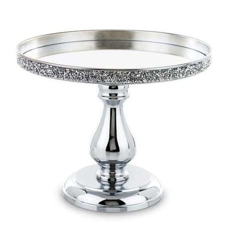 Elegáns dekoratív ezüst tál - 21x26x26 cm