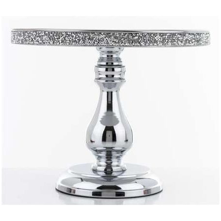 Elegáns dekoratív ezüst tál - 21x26x26 cm