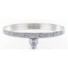 Elegáns dekoratív ezüst tál - 21x26x26 cm