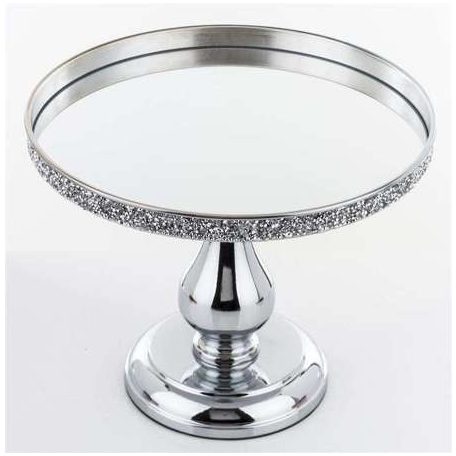 Elegáns dekoratív ezüst tál - 21x26x26 cm