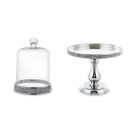 Elegáns dekoratív ezüst tál - 21x26x26 cm