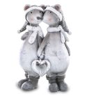 Egérpár figura - 11x7,5x4 cm - Raktáron