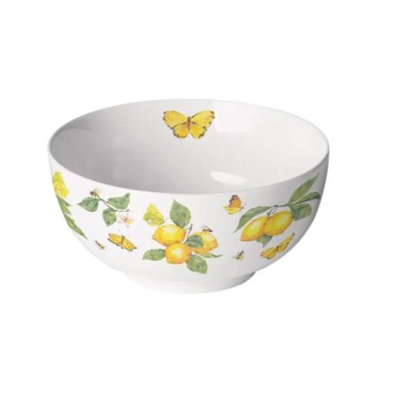 Ambiente porcelántál - Fresh lemons white - 400 ml