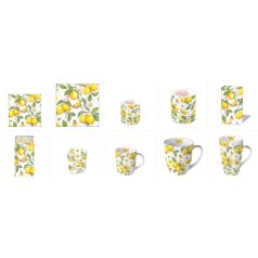 Ambiente porcelántál - Fresh lemons white - 400 ml