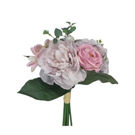 Vegyes dekor csokor nagy bogyóval - Lila - 31 cm