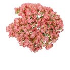 Apró virágos koszorú rózsaszín - 20 cm