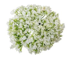 Apró virágos koszorú - Fehér - 20 cm 