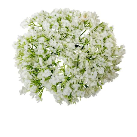 Apró virágos koszorú - Fehér - 20 cm 